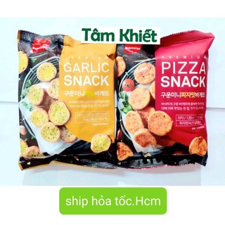 bánh mì bơ tỏi samlip sấy giòn, 120gr hàn quốc,