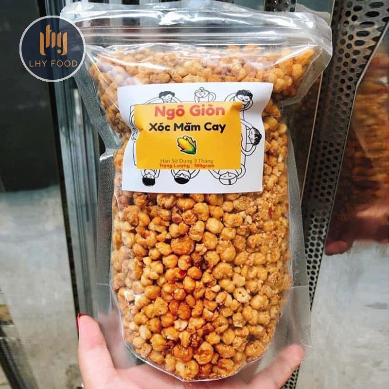 Ngô giòn xóc mắm cay 100g ngô cay LHY FOOD - Sản phẩm này là món tặng kèm khi mua Sp đồ hộp