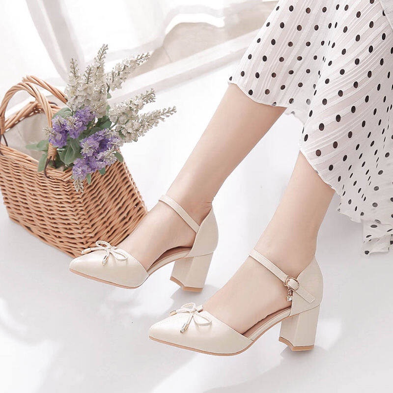 Giày Cao Gót  3CM Nữ Giày Phù Dâu Mới Mùa Hè A4 CG-0599