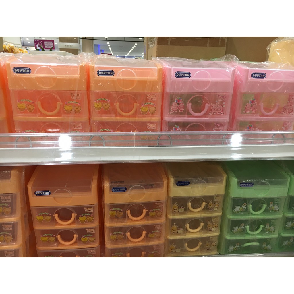 Combo 4 Tủ nhựa Duy Tân Tomi mini 3 ngăn ( 19 x 16 x 19 cm ) | BigBuy360 - bigbuy360.vn