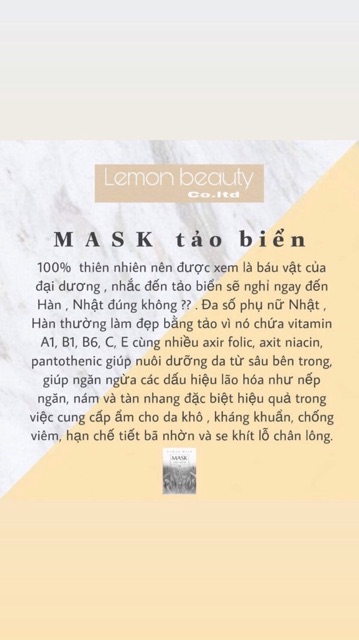 [ MUA 1 TẶNG 4] BỘT TẢO BIỂN HANDMADE