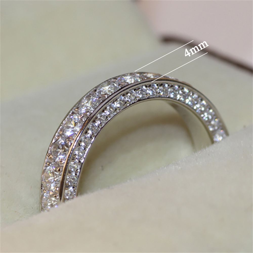 Nhẫn đeo tay đính đá zircon thời trang cho nữ