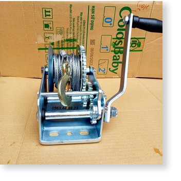 Tời quay tay 2000lbs tải trọng 1000kg