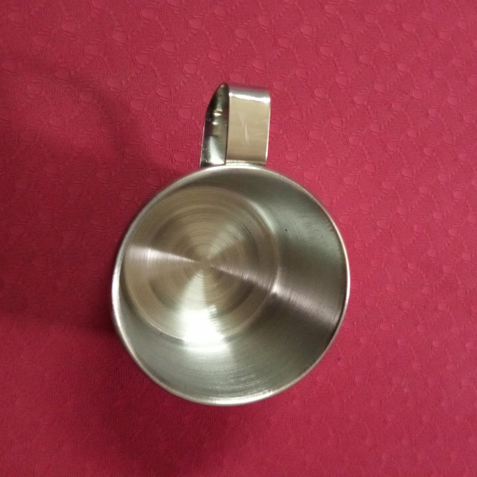 Cốc inox không gỉ có quai cầm dung tích 150ml - HV Store 038