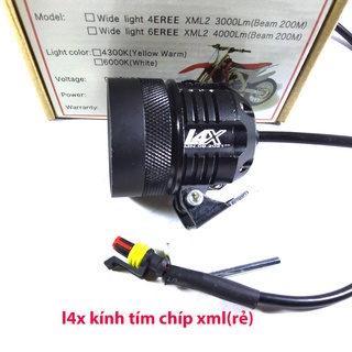 Trợ Sáng L4X Plus XML2 Kính Tím Choá Nhôm