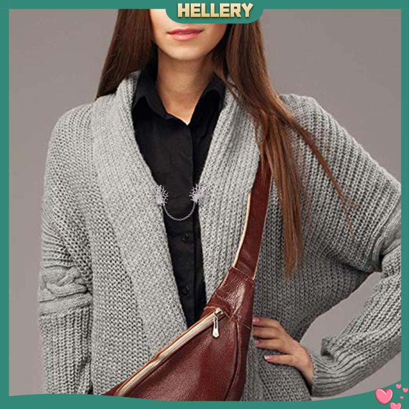 [HelleryVN] Kẹp Khăn Choàng / Đầm / Áo Blouse / Áo Có Khóa Cài Tông Bạc Đính Ngọc Trai