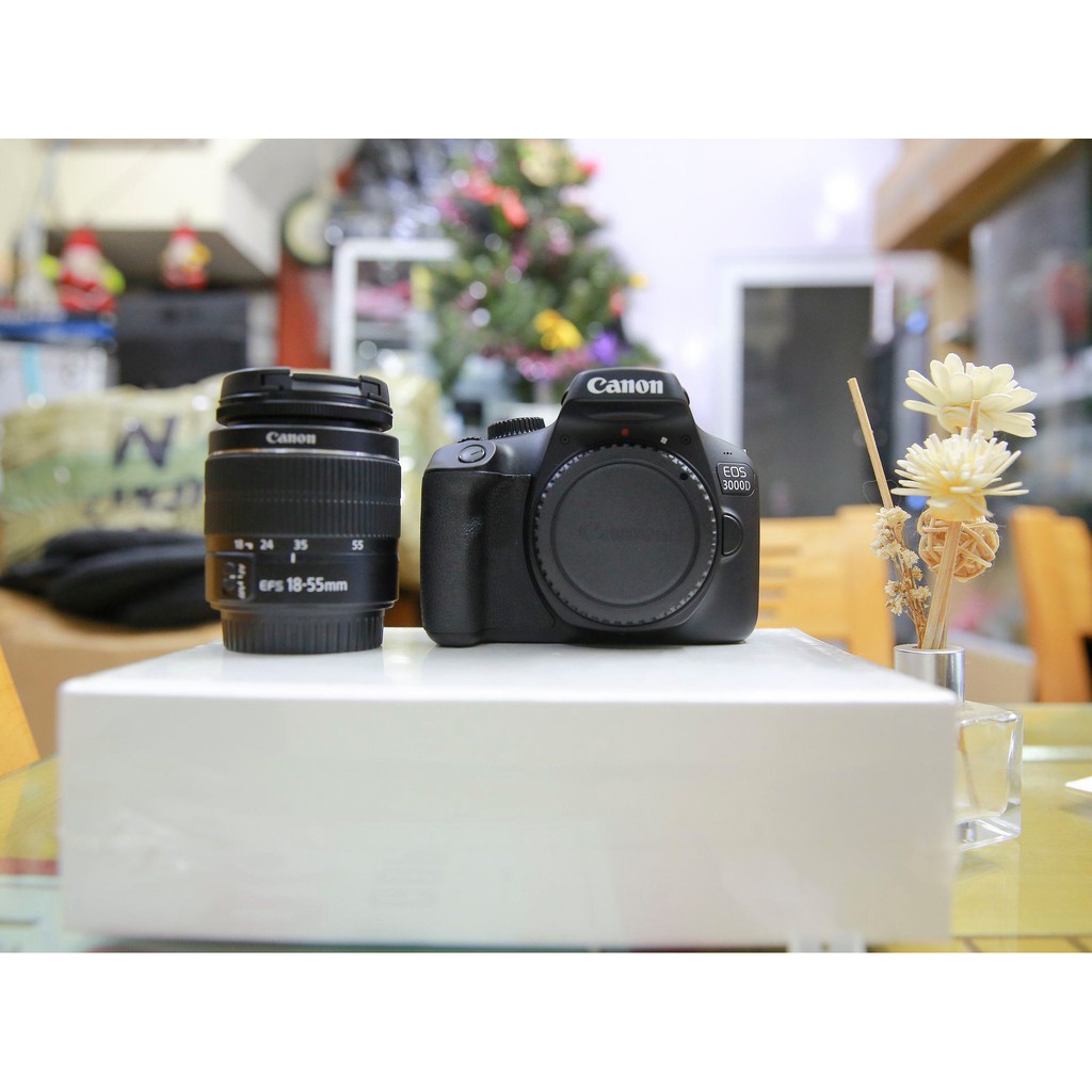 Combo Canon 3000D kèm len kit 18 55 DC III chính hãng - Máy ảnh chuyên nghiệp - Gọn nhẹ dễ dàng sử dụng !