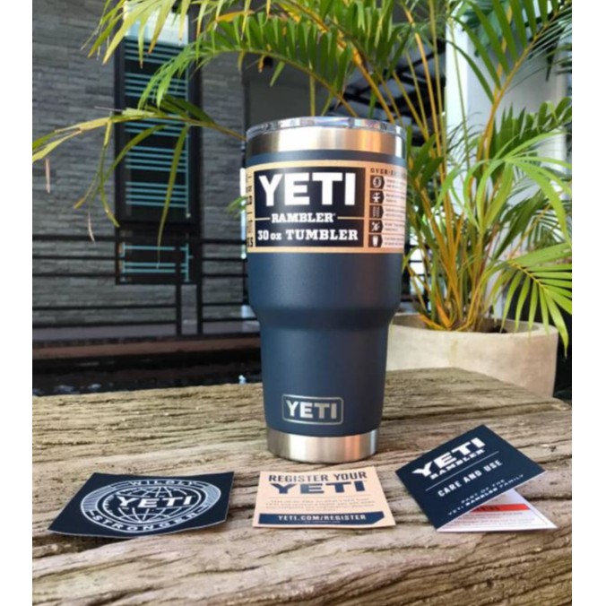 Ly giữ nhiệt YETI 30oz +Nắp Magslider (900ml) - Nhiều màu- Stainless Steel/ Thép không gỉ cao cấp - Auth Bill Mĩ