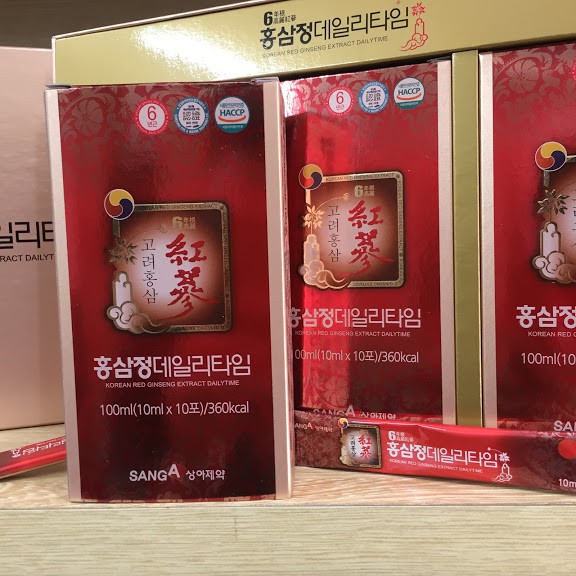 Nước hồng sâm Hàn Quốc Sanga hộp 30 gói x 10ml