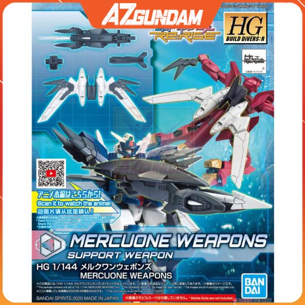 Mô Hình Lắp Ráp HG BD:R Mercuone Weapons Support Tỉ Lệ 1/144 Chính hãng Bandai Nhật Bản