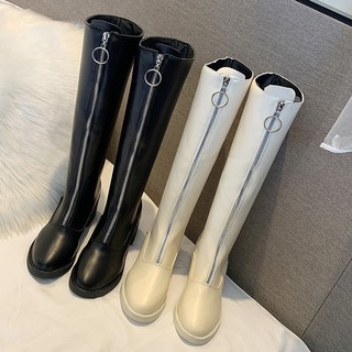Bốt đùi da gót 6cm