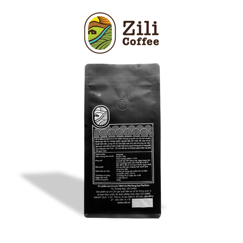 Cà phê nguyên chất  ROBUSTA ZILI (Honey ) [Truyền thống ] Vị đắng, đậm cân bằng, hậu vị ngọt [Túi 500g] | BigBuy360 - bigbuy360.vn