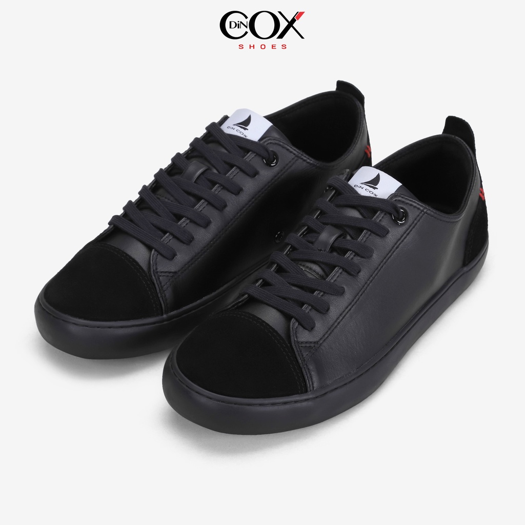 Giày Sneaker Da Nam DINCOX C17 Cách Điệu, Nhã Nhặn Full/Black