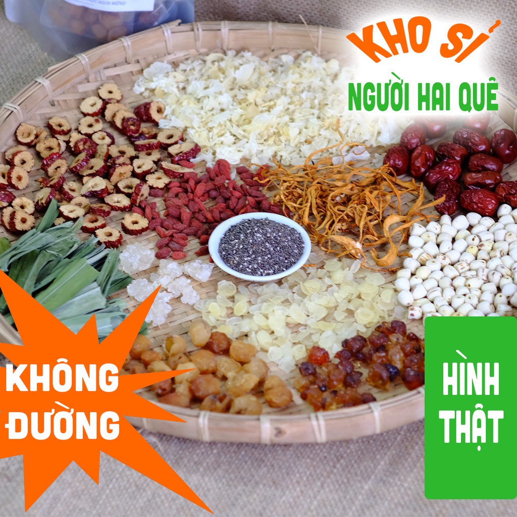 Sỉ chè dưỡng nhan 12 vị KHÔNG ĐƯỜNG mới 💲 HAIQUE FOOD