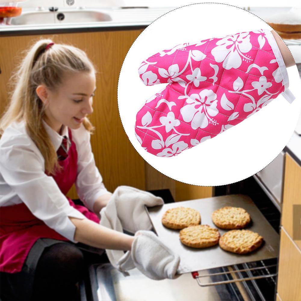 Găng Tay Chống Bỏng Dày Dặn Cách Nhiệt Đa Ứng Dụng Cho Nhà Bếp