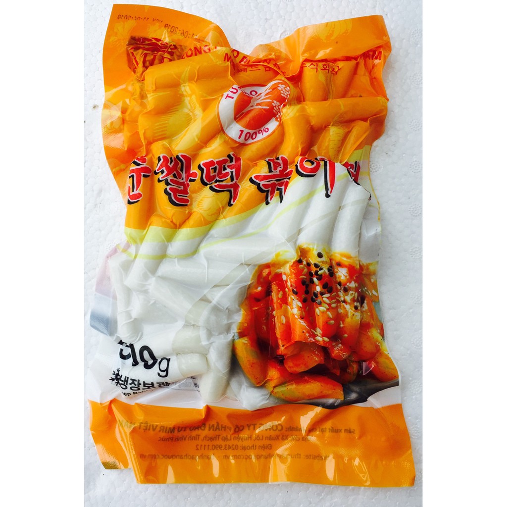 500G BÁNH GẠO CAY-TOKBOKKI CHUẨN VỊ HÀN QUỐC