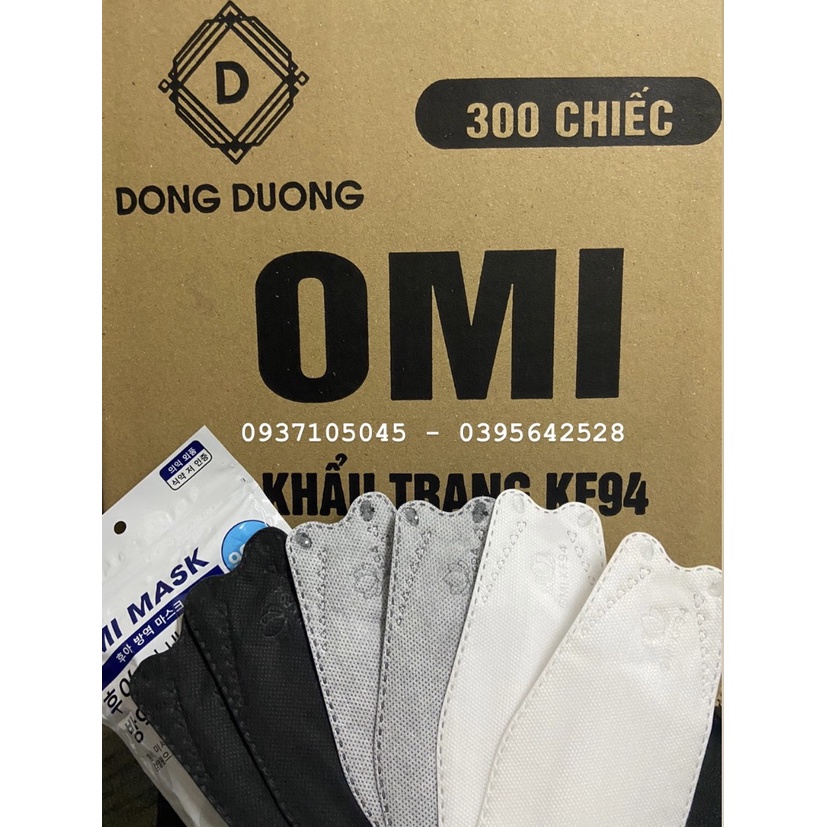 [TÚI ZIP 10 CHIẾC] Khẩu trang 4 lớp KF94 OMI Mask chống bụi mịn và kháng khuẩn cao cấp Hàn Quốc