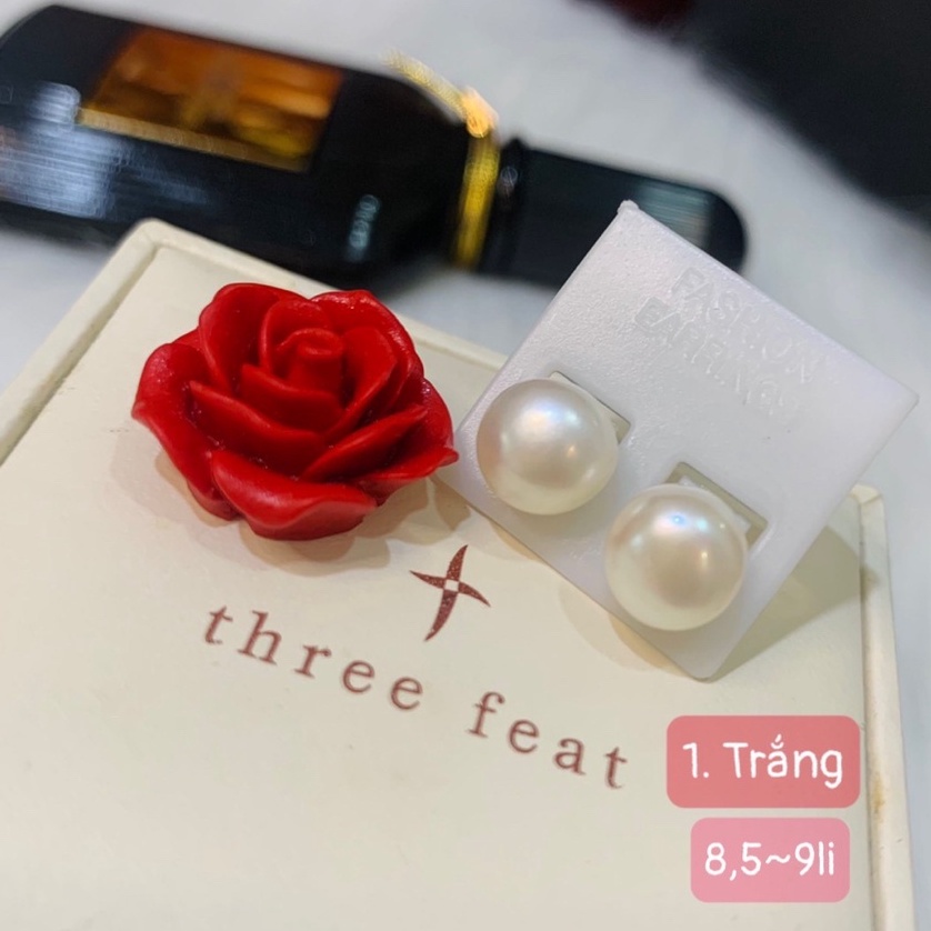 38. Bông tai nụ trai phối đồ xinh xắn | Độc lạ | Vintage Necklace|| Si Nhật | Japan | 2HAND | trang sức nhật bản