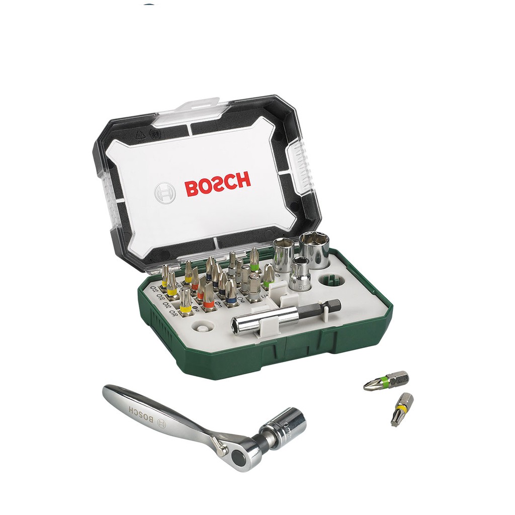 Bộ dụng cụ ốc vít 26 món Bosch