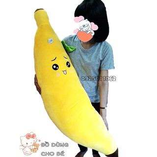 GỐI ÔM CHO BÉ HÌNH TRÁI CHUỐI SIZE LỚN (1 MÉT 1)