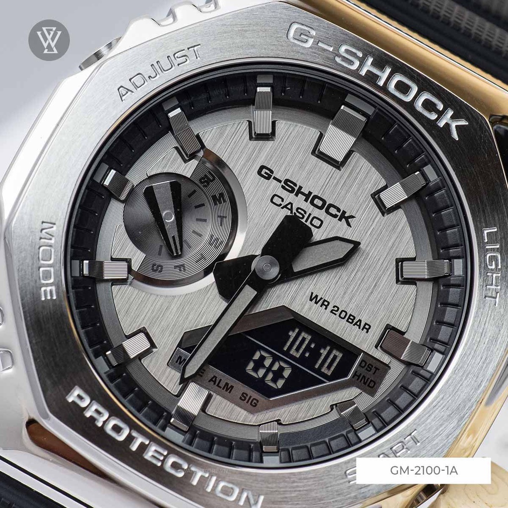 Đồng Hồ Quartz Nam Casio WATCHSTORE GM-2100-1ADR Mặt Kính Khoáng 44.5mm, Dây Đeo Nhựa Và Vỏ Thép Không Gỉ
