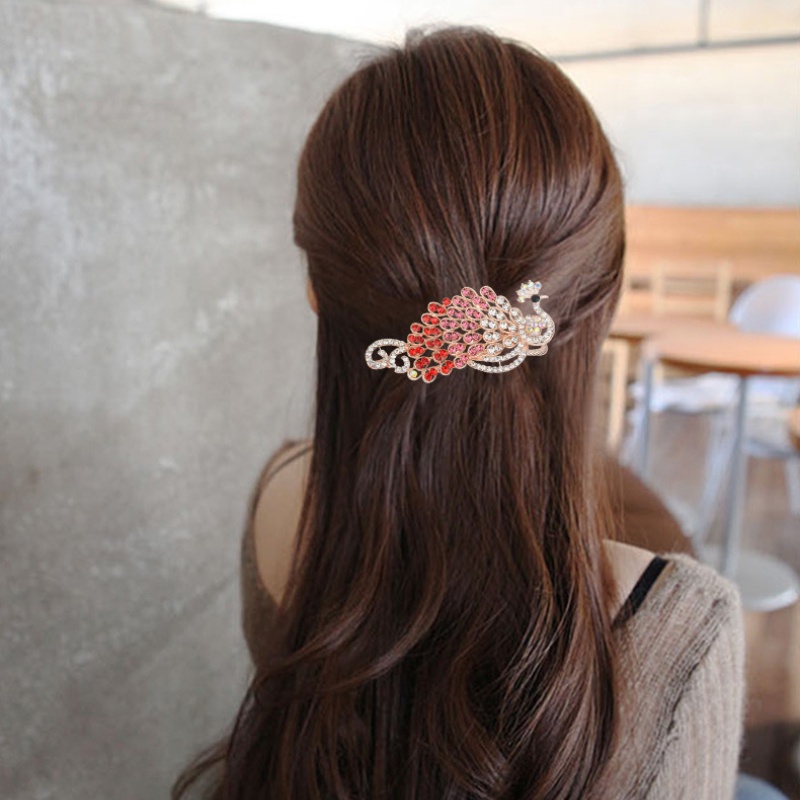 Kẹp Tóc Đính Đá Phong Cách Retro Thời Trang Hàn Quốc