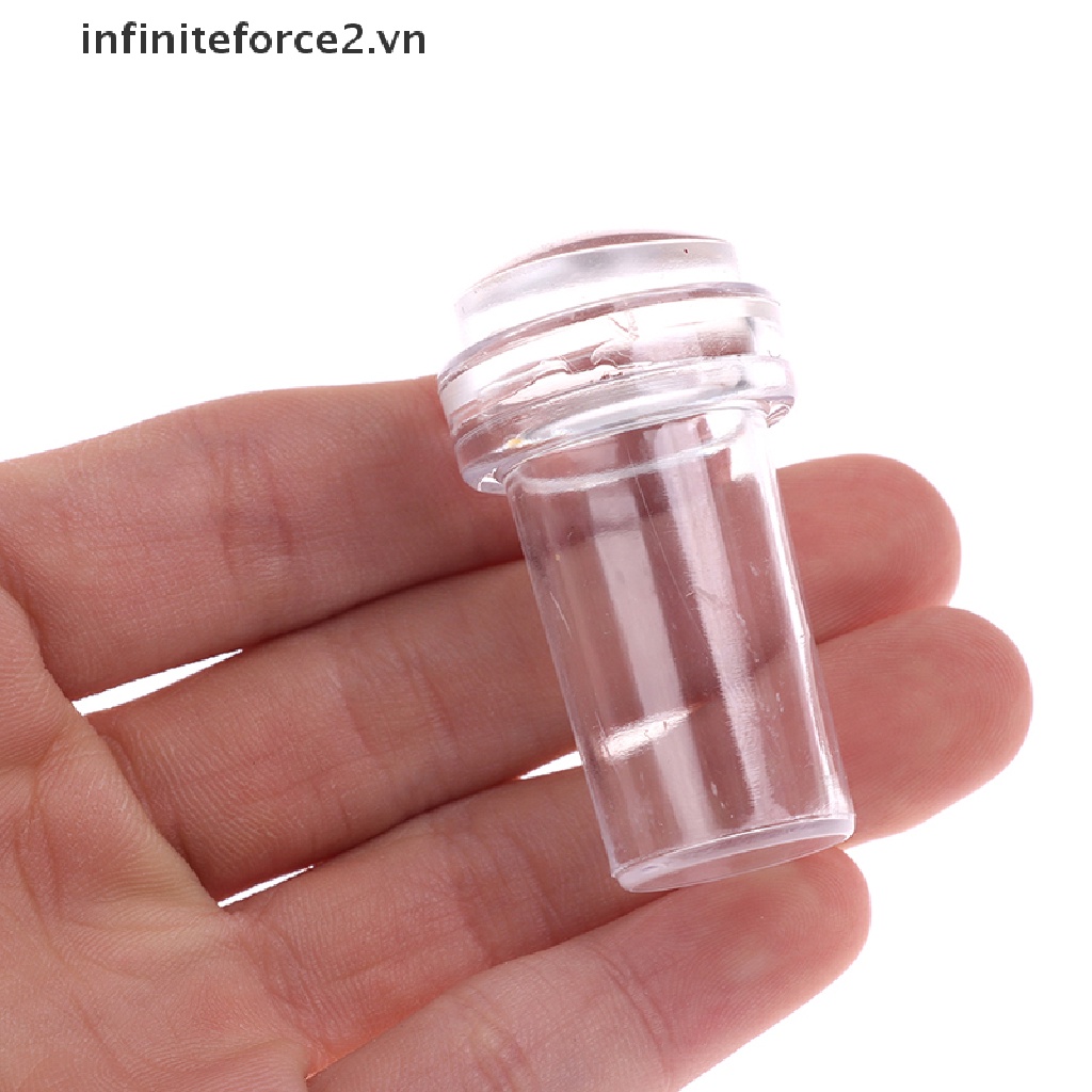 {fore} Pure Clear Jelly Silicone Nail Art Stamper Scraper Nail Stamp Stamping Tool VN