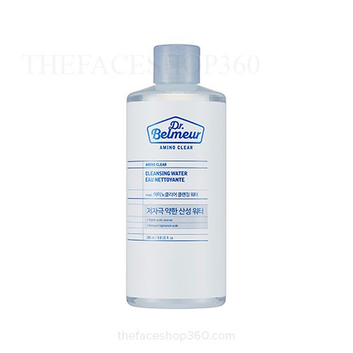 Nước tẩy trang cho da nhạy cảm Dr. Belmeur Amino Clear Cleansing Water (295ml)