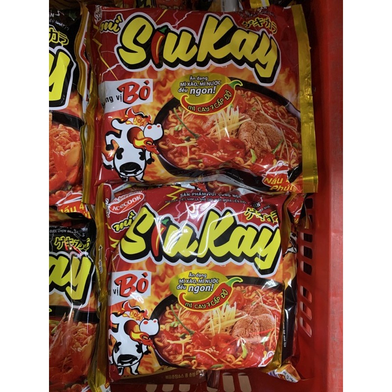 Sét 2 Gói Mì Siu Kay 7 Cấp Độ Acecook 127g | BigBuy360 - bigbuy360.vn