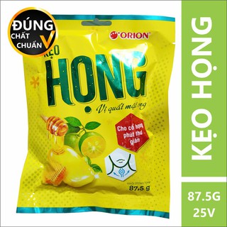 Kẹo ngậm họng Orion Vị Quất Mật ong gói 87,5g (25 viên)