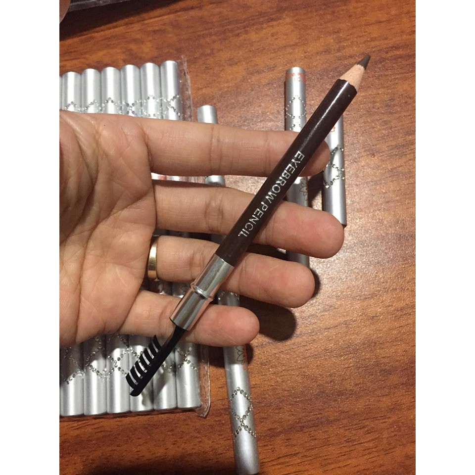 Chì Kẻ Mày 2 Đầu Vỏ Bạc Gân Đá In Hoa Xinh Lắm Nha-Z76-K4T2 | BigBuy360 - bigbuy360.vn