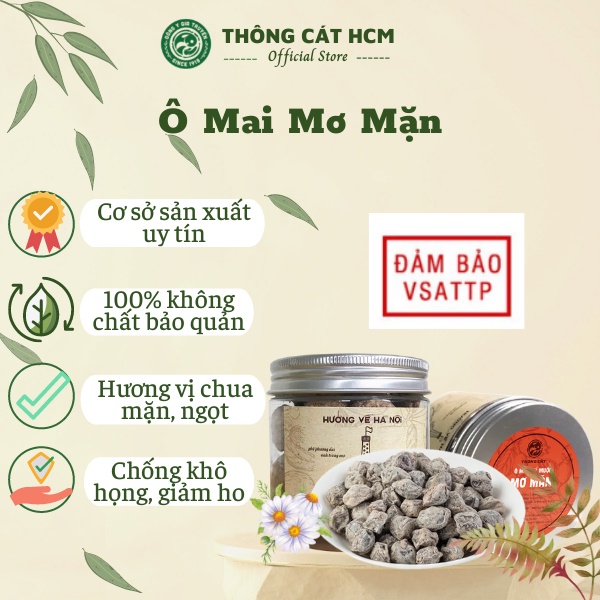 Ô mai xí muội mơ mặn Thông Cát HCM tăng cường sức đề kháng, bảo vệ sức khỏe - Chuẩn vị đậm đà