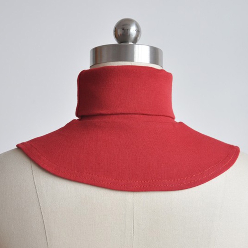 Yoioi Khăn Choàng Cổ Giả Cổ Bằng Cotton Màu Trơn Có Thể Tháo Rời Cho Nam Và Nữ