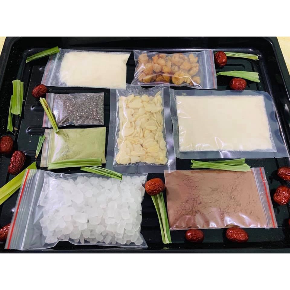 Set chè Khúc Bạch (10-20chén) tự nấu chuẩn vị - Set Nguyên Liệu tiện dụng, dễ nấu
