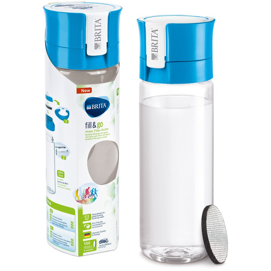 Bình lọc nước cầm tay Brita Fill&Go - Nhập khẩu Châu Âu