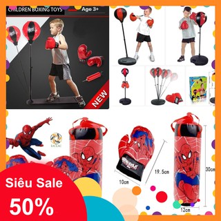 [GIÁ SẬP SÀN] BỘ GĂNG TÚI BOXING, ĐẤM BỐC TẬP PHẢN XẠ CHO BÉ TẶNG KÈM BAO TAY [SỈ]