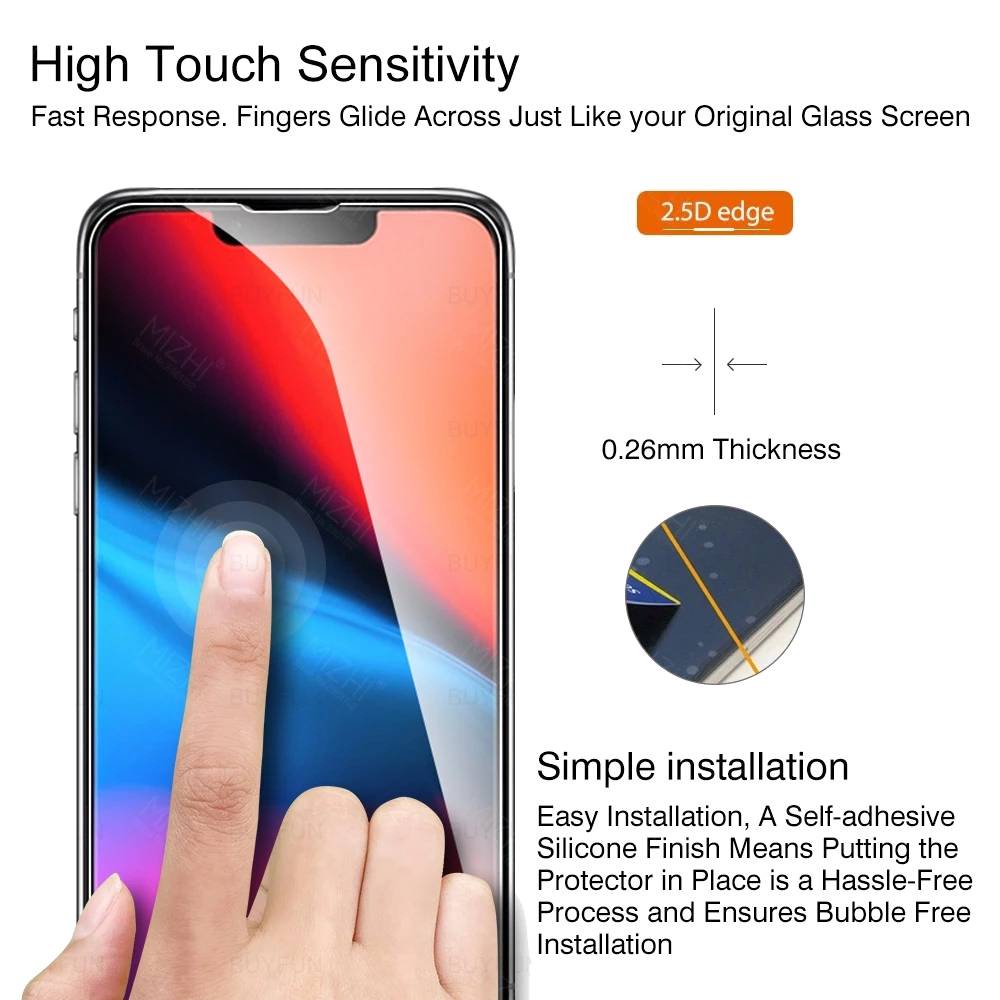 Kính Cường Lực 9h Hd Bảo Vệ Toàn Màn Hình Cho for iphone 13 12 11 8 7 6 6s Pro Max Mi
