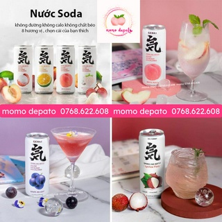 [Giảm cân - Tiểu đường uống được] Nước uống soda trái cây có gas Genki Forest [ Made in Singapore]