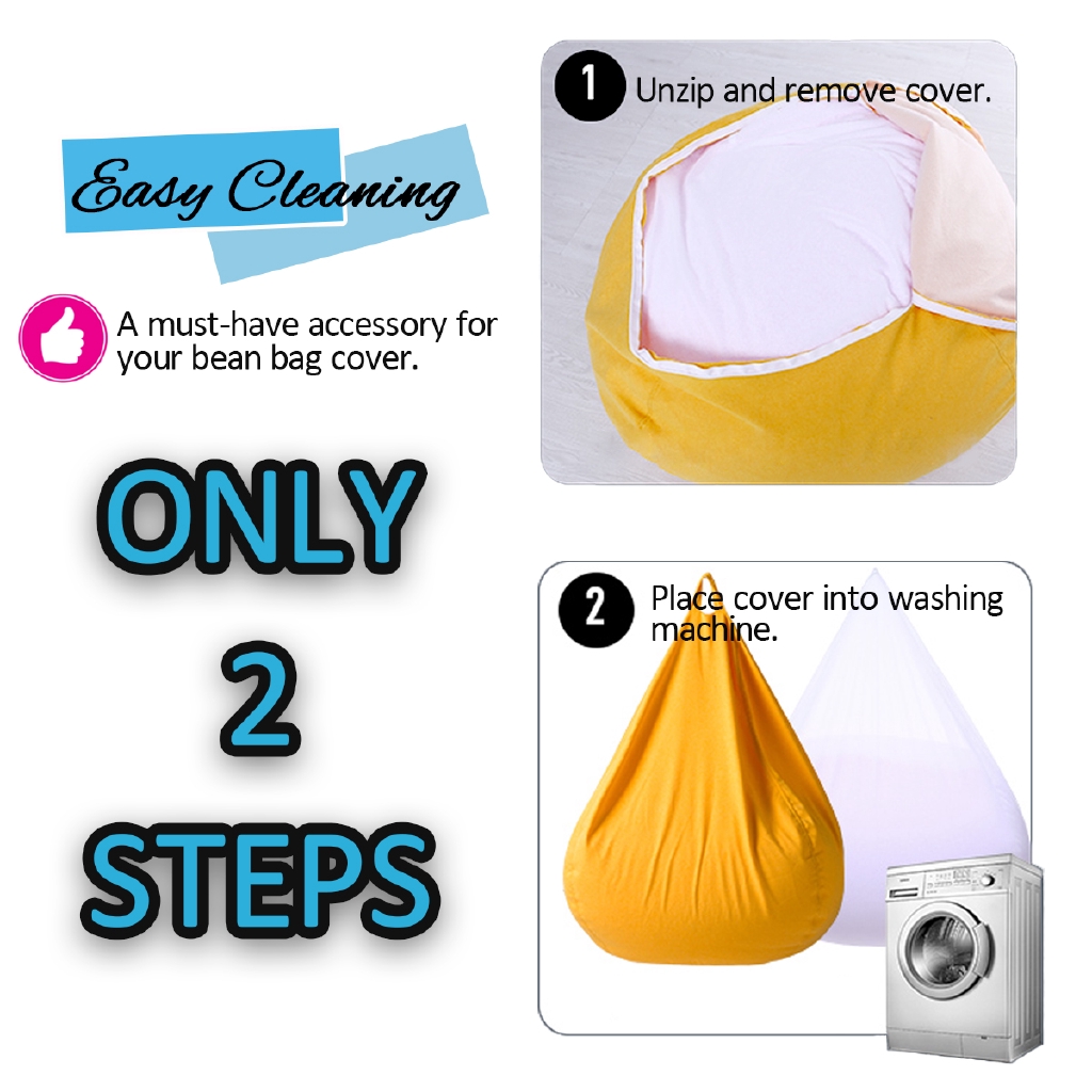 Bean Bag Liner Túi lót đựng hạt cho ghế lười hình giọt nước 100*120cm dành cho cả người lớn và trẻ em (không bao gồm ruột)