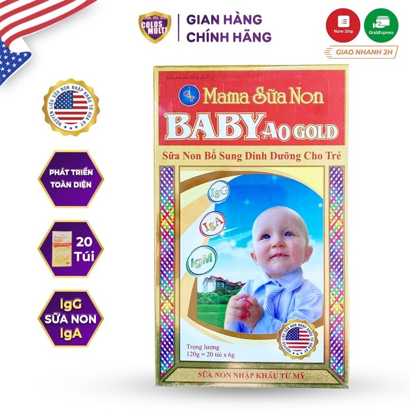 [Mẫu Mới] Mama Sữa Non Baby A0 gold date 2023( hộp 120g)