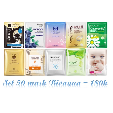 Set 50 masks Bioaqua bất kỳ