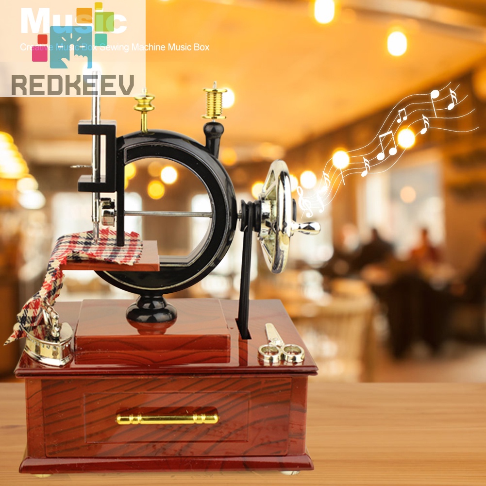 Hộp nhạc mô phỏng máy may cổ điển