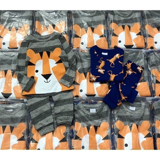 Set 2 bộ cotton dày tay hổ Next
