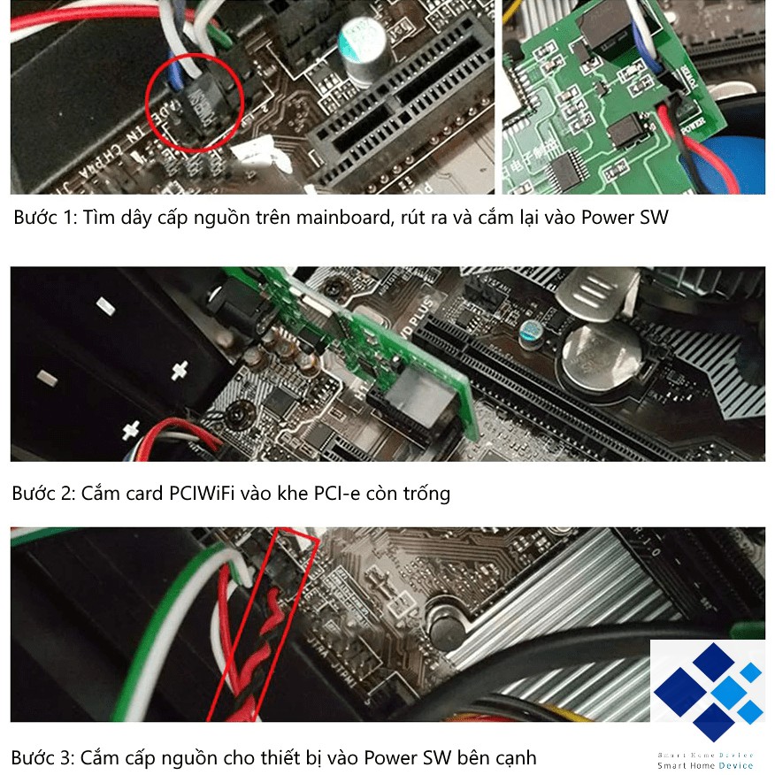 Bộ điều khiển bật tắt PC qua Wifi