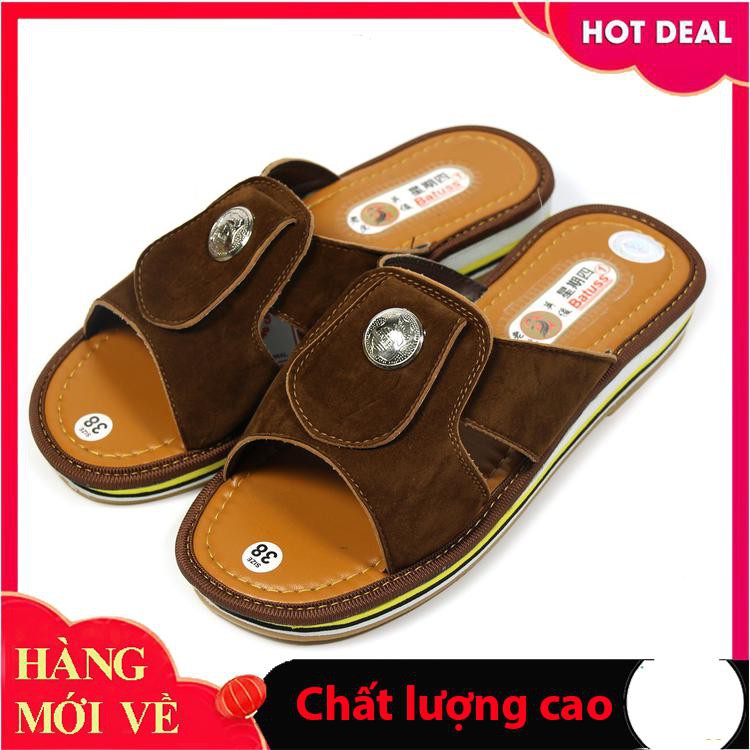 [Trợ giá] Dép gà da nam quai bền đế dày đi êm chân HT3201_Chính hãng
