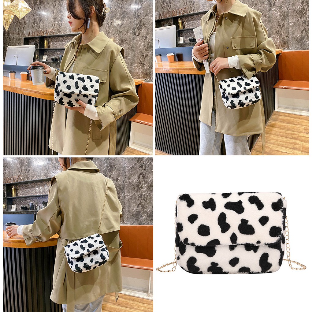 Túi Lông Korea Trơn 2 Lớp Siêu Xinh P1971