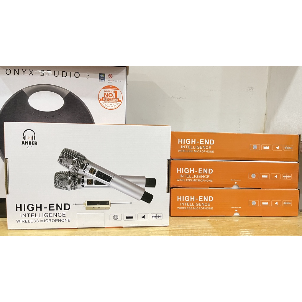 Micro Không Dây Excelvan Z1 Pro - Amber z1 - Tặng bao bọc mic