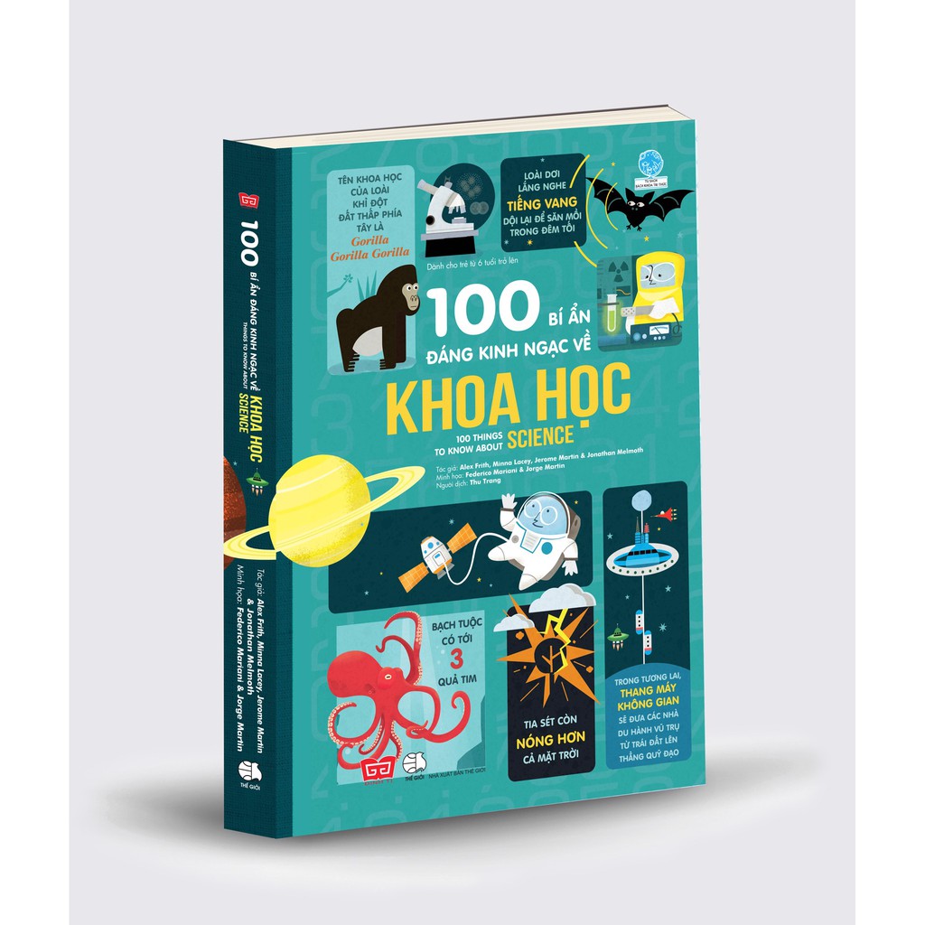 Sách - 100 bí ẩn đáng kinh ngạc về Khoa học (USBORNE - 100 things to know about science)