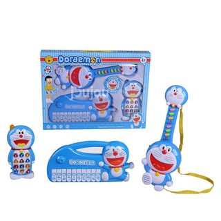 BỘ ĐÀN DOREMON 3 CHI TIẾT CHO BÉ YÊU - Đàn Organ, Điện Thoại, Ghita