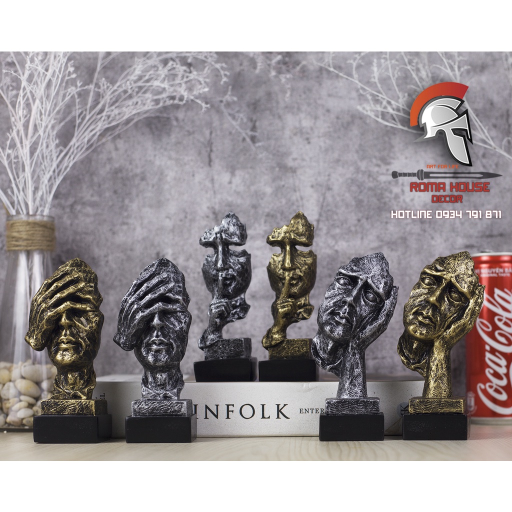 🔥HOT🔥Bộ tam không decor hiện đại im lặng là VÀNG size Mini